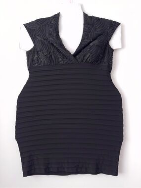 y2k ruffle bandage bodycon dress